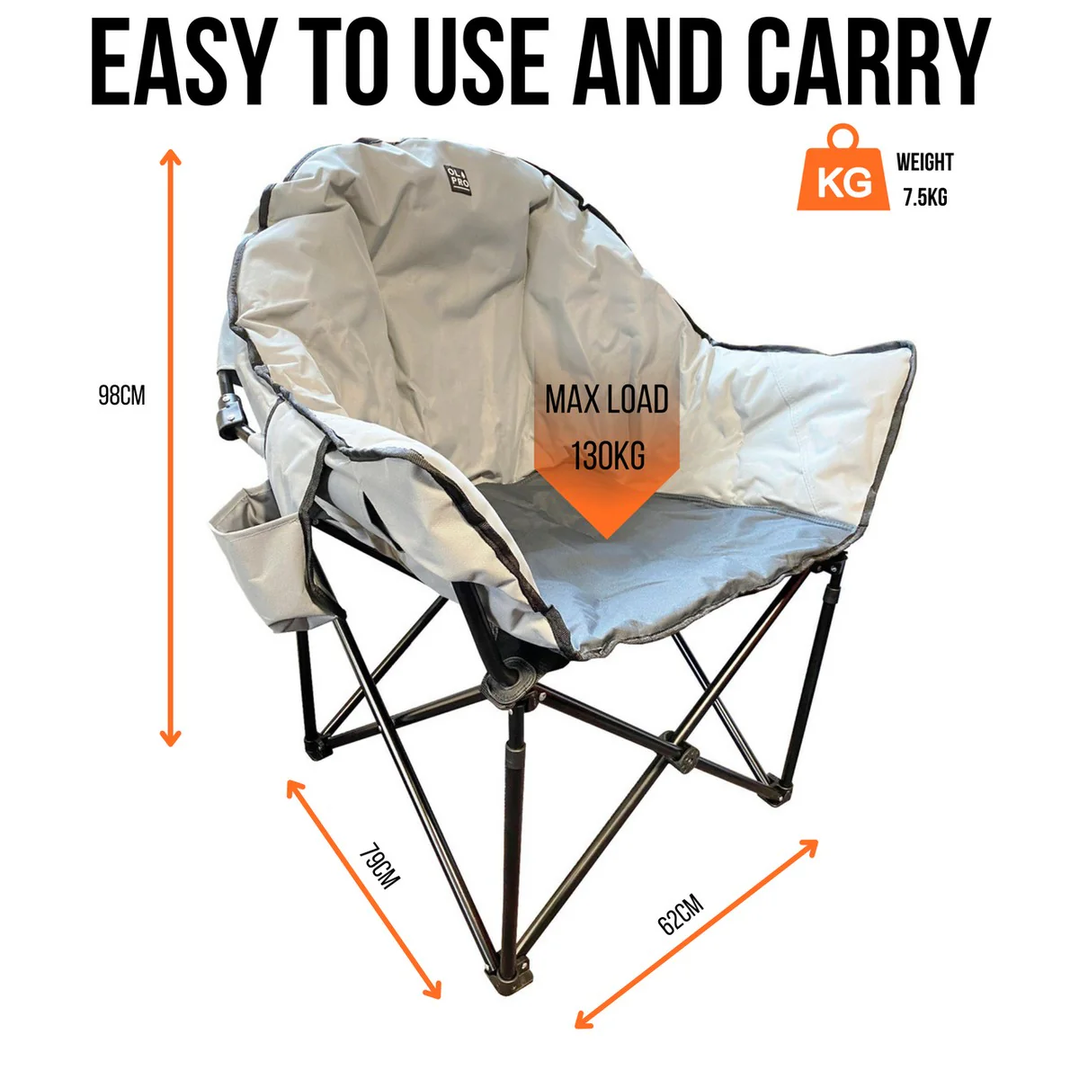 Olpro Olympus XL Camping Chair - Image 2
