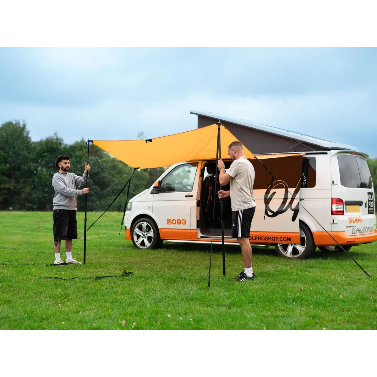 Olpro Rectangle Canopy/Shade (Orange l) - Image 2