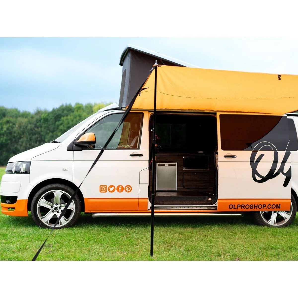 Olpro Rectangle Canopy/Shade (Orange l) - Image 3