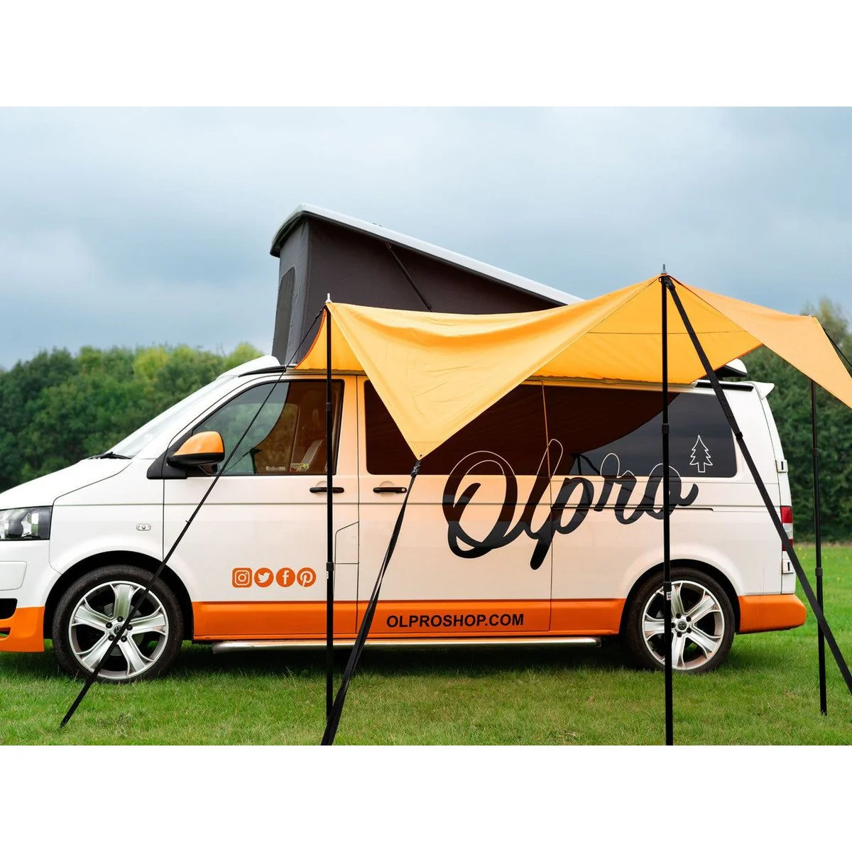 Olpro Rectangle Canopy/Shade (Orange l) - Image 5