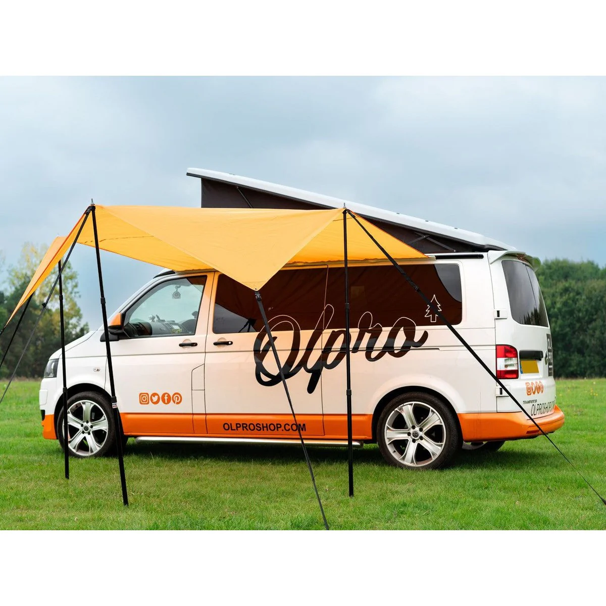Olpro Rectangle Canopy/Shade (Orange l) - Image 6