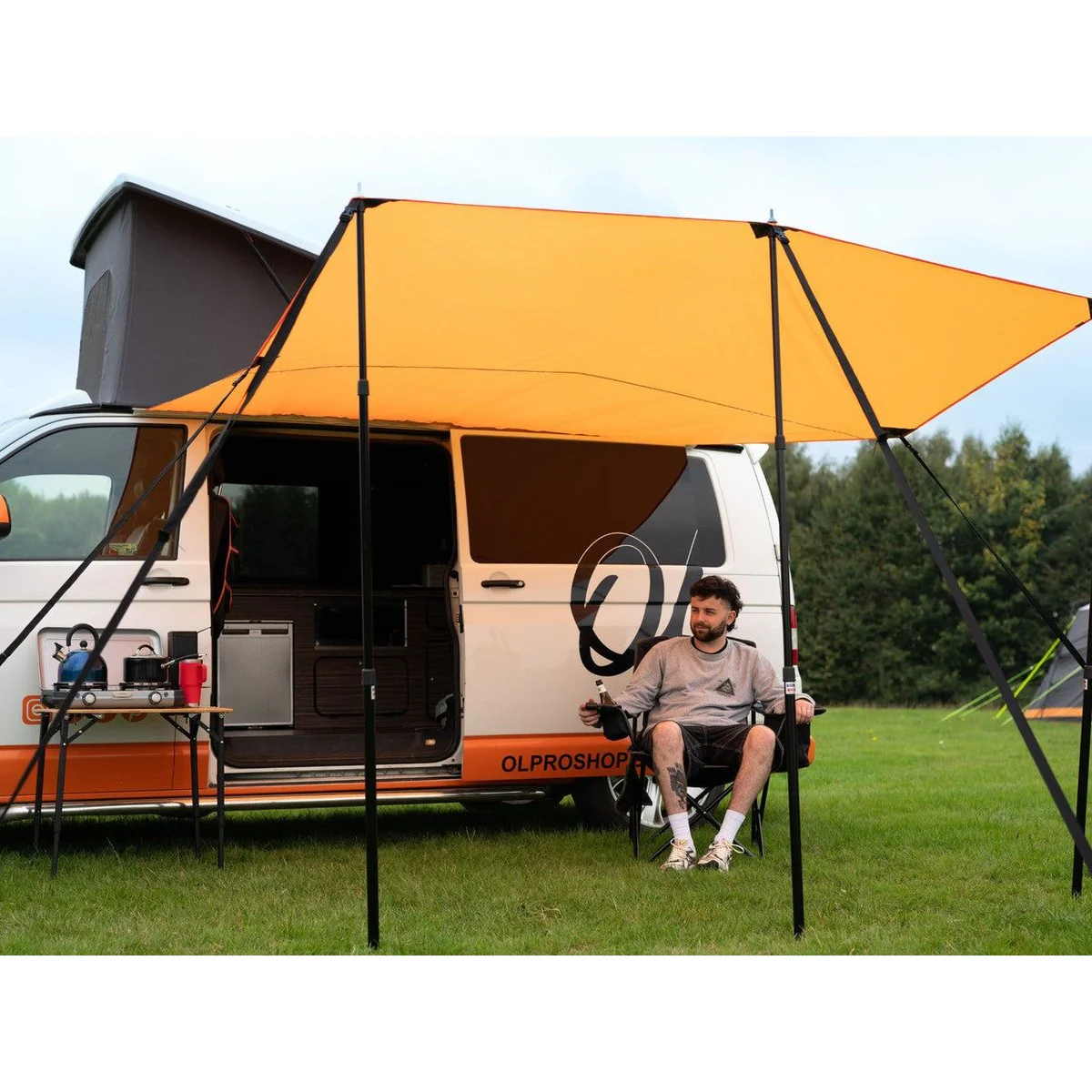 Olpro Rectangle Canopy/Shade (Orange l) - Image 7