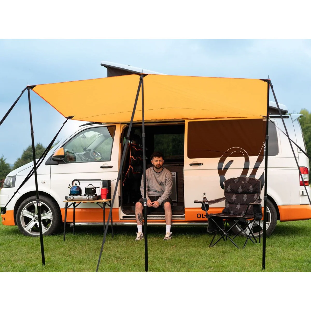 Olpro Rectangle Canopy/Shade (Orange l) - Image 8