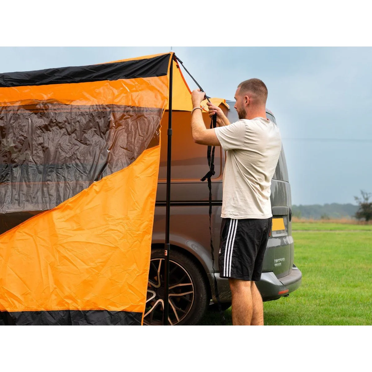 Olpro Rectangle Canopy with window (Orange) - Image 5