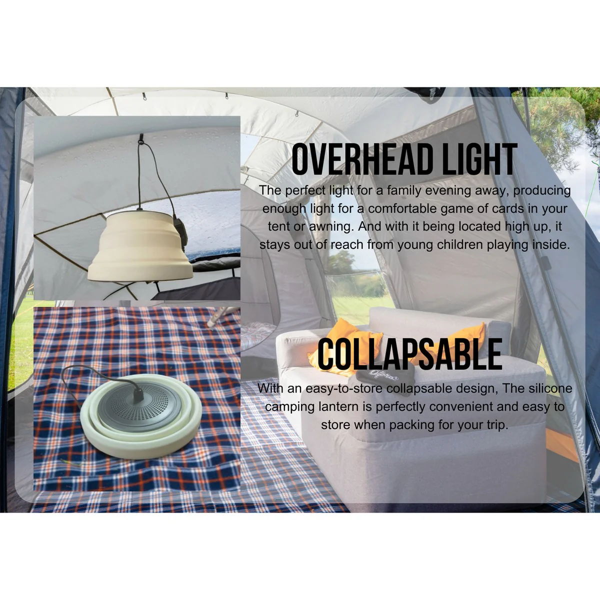 Olpro Silicone Camping Lantern Dimmable 240V - Image 2