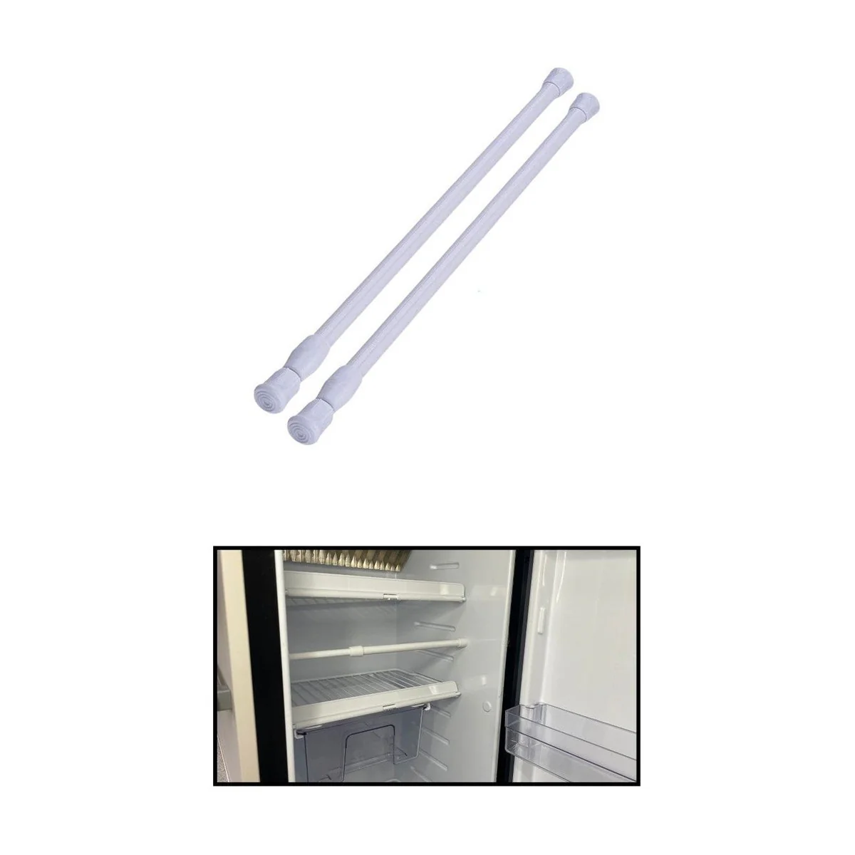 Olpro Telescopic Cupboard & Fridge Storage Bars 26-43cm Pack of two - Image 4