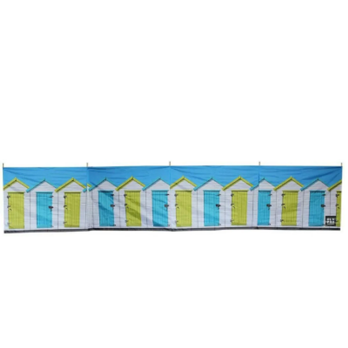 Olpro The Beach Hut 5 Pole Windbreak (Wooden poles) 140cm High - Image 2
