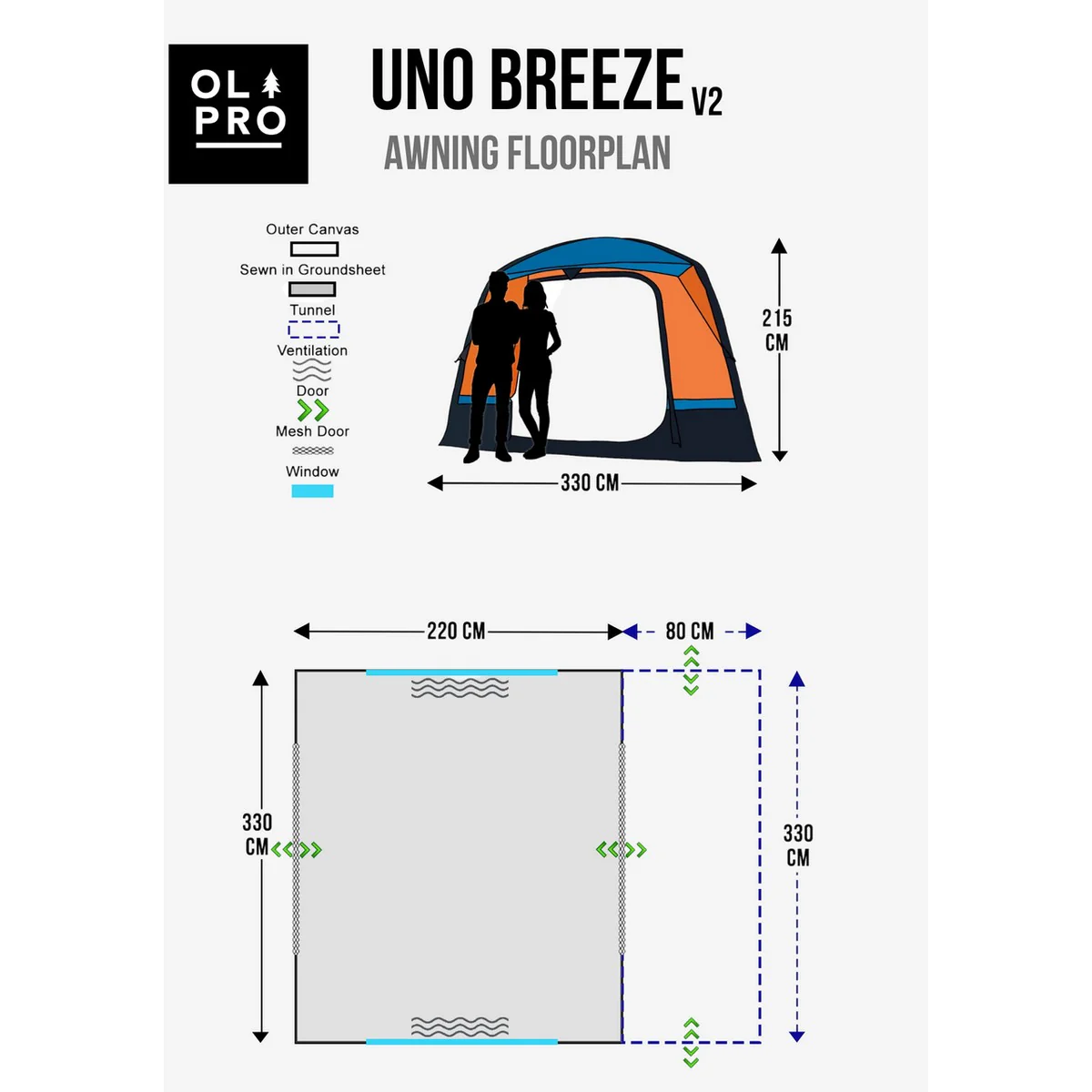Olpro Uno Breeze v2 Campervan Awning - Image 13