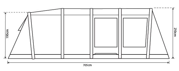 Outdoor Revolution Camp Star 600 Air Tent Bundle Deal - Image 15