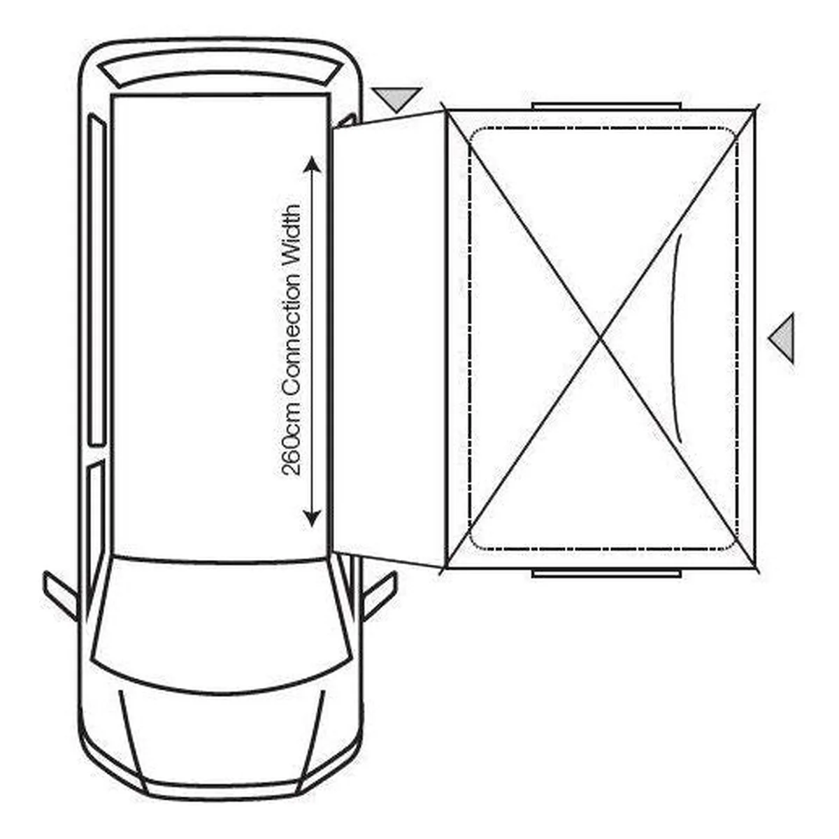 Outdoor Revolution Cayman Cuda F/G Driveaway Awning  Campervan (180-240) - Image 10