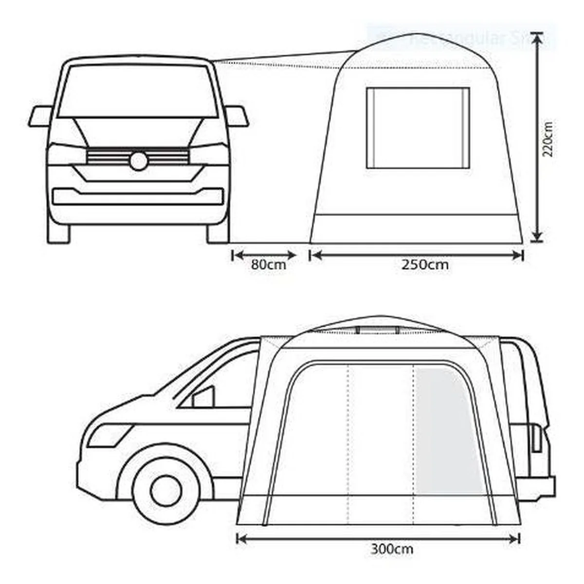 Outdoor Revolution Cayman Cuda XL F/G (180 X 240) Driveaway Awning - Image 5