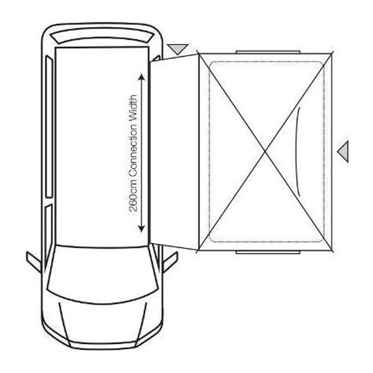 Outdoor Revolution Cayman Cuda XL F/G (180 X 240) Driveaway Awning - Image 6