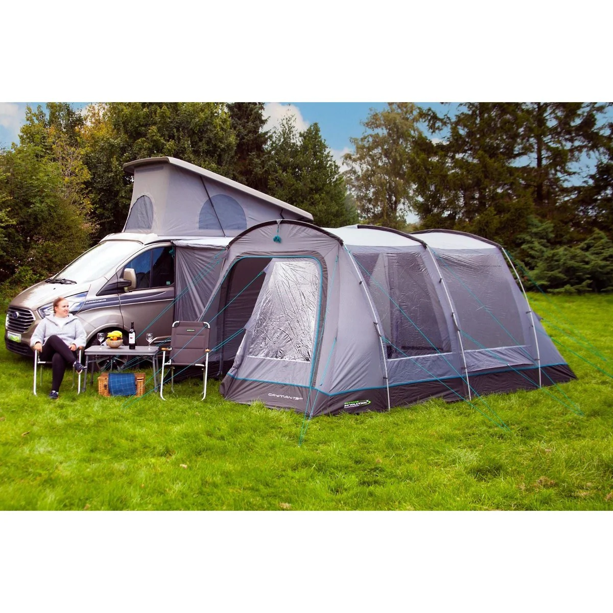Outdoor Revolution Cayman T3 DT LOW (Inc Footprint) Driveaway Awning