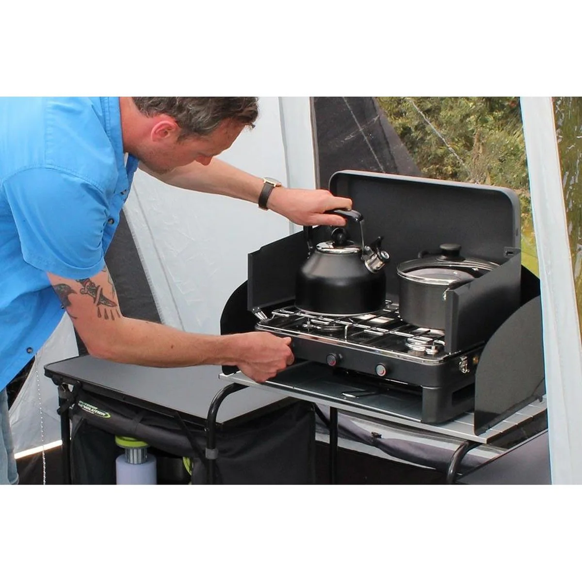 Outdoor Revolution Induction Hob Whistling Kettle 2.2L Black for Camping Caravan - Image 2