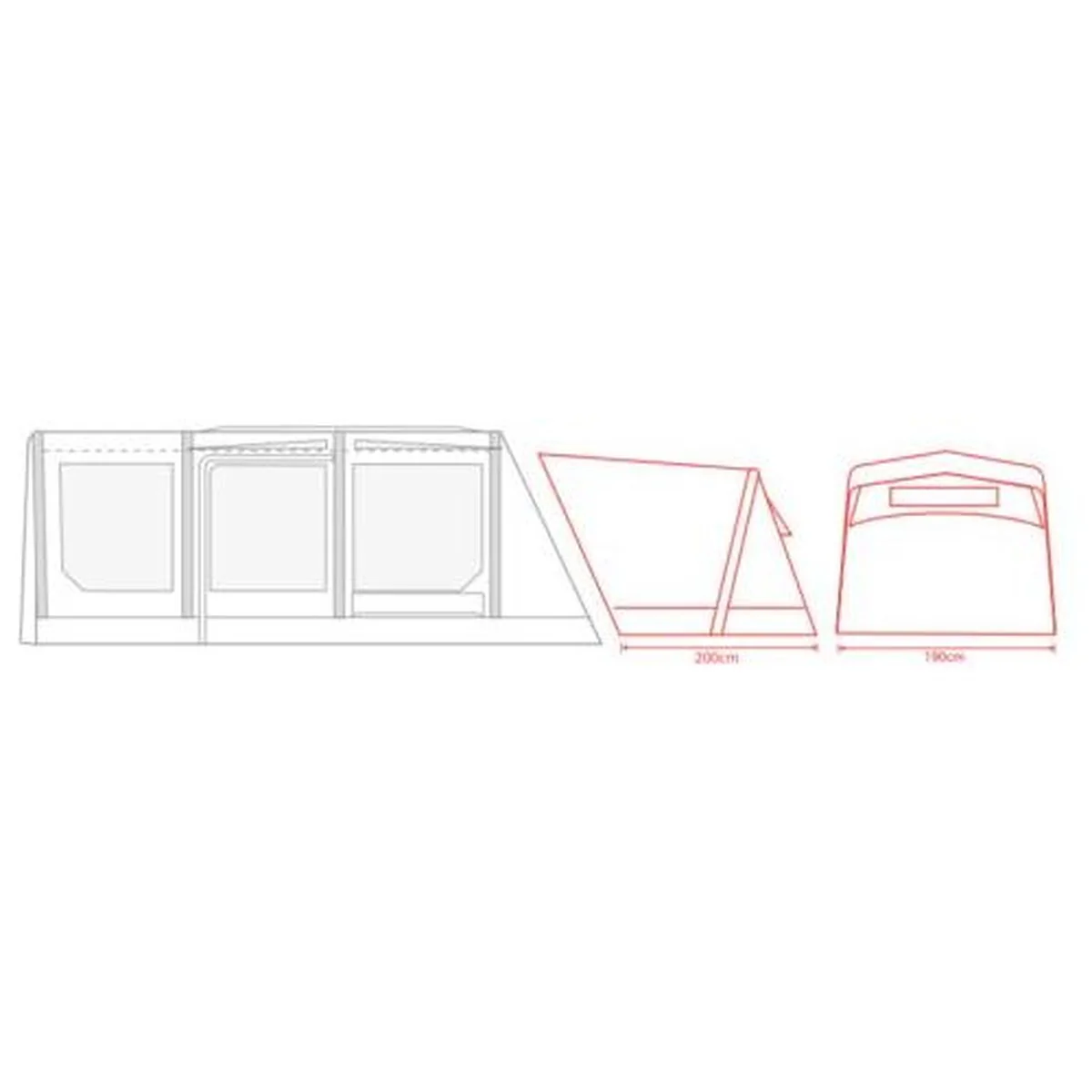 Outdoor Revolution Movelite Annexe T3E / T4E - Image 4