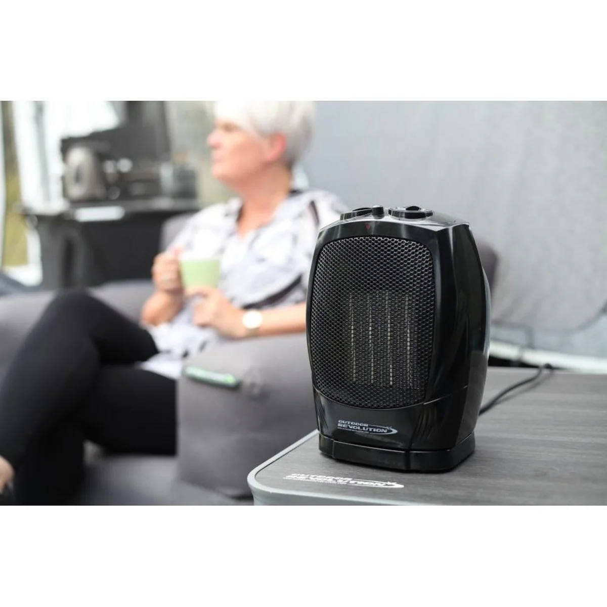 Outdoor Revolution Portable PTC Oscillating Ceramic Heater 750W/1500W Camping - Image 5