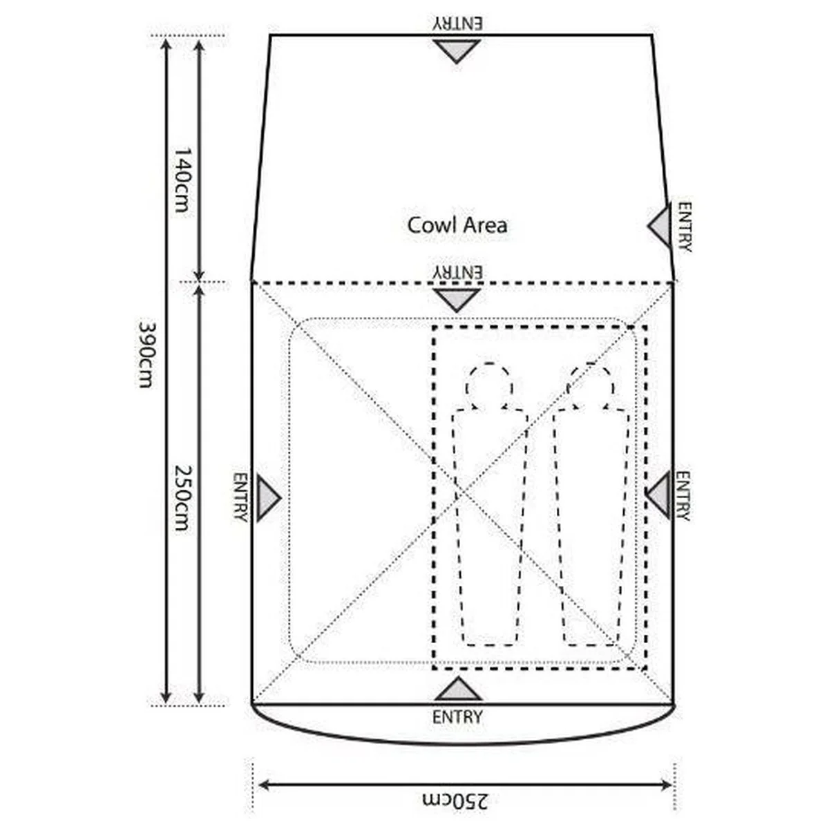 Outdoor Revolution Q Cayman T1 Tailgate Driveaway Awning - Image 10