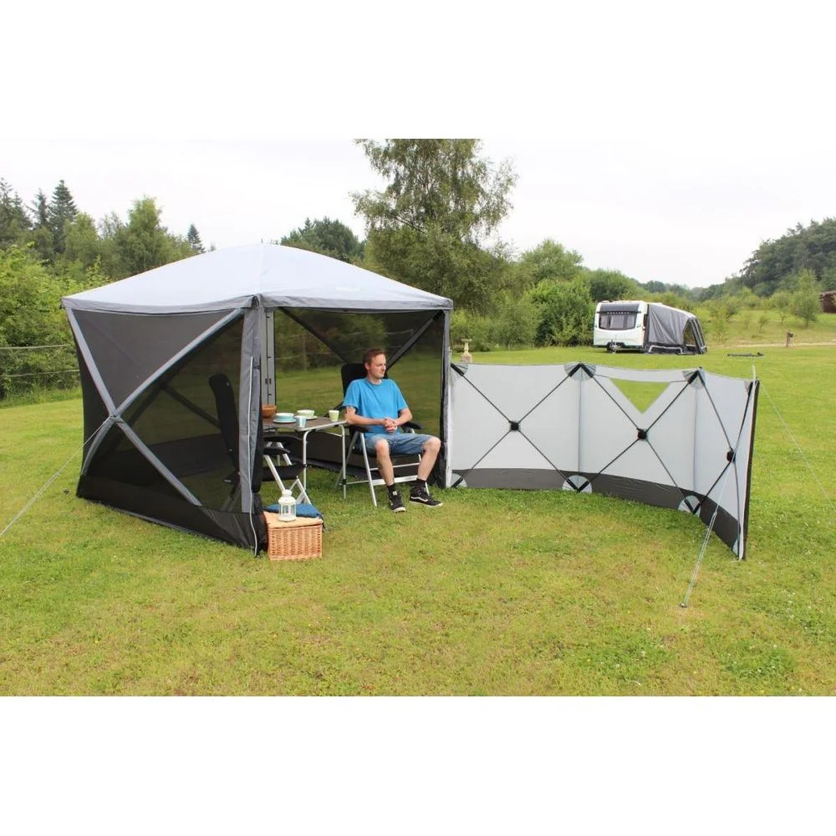 Outdoor Revolution Lightweight Freestanding Four Sided Pop Up Utility Gazebo - Image 6