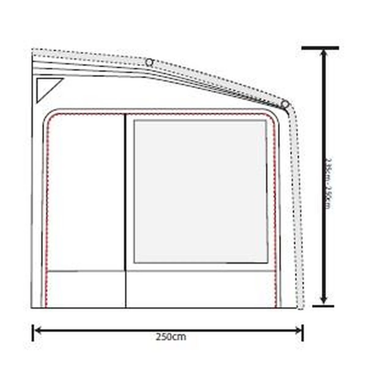 Outdoor Revolution Sport Pro Air 2 390 Inflatable Caravan Awning - Image 12