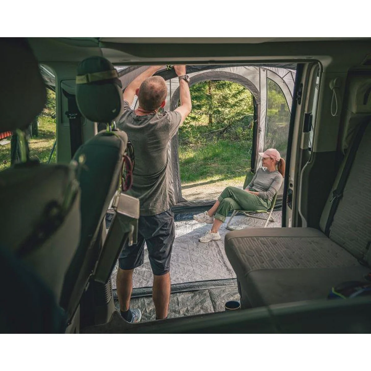 Outwell Campervan Universal Access Zone Awning Tunnel Groundsheet - Image 2