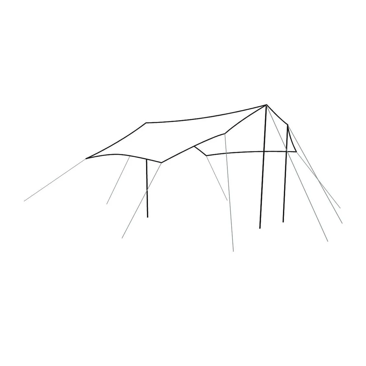 Outwell Canopy Tarp Shelter Free Standing / Porch Medium - Image 4