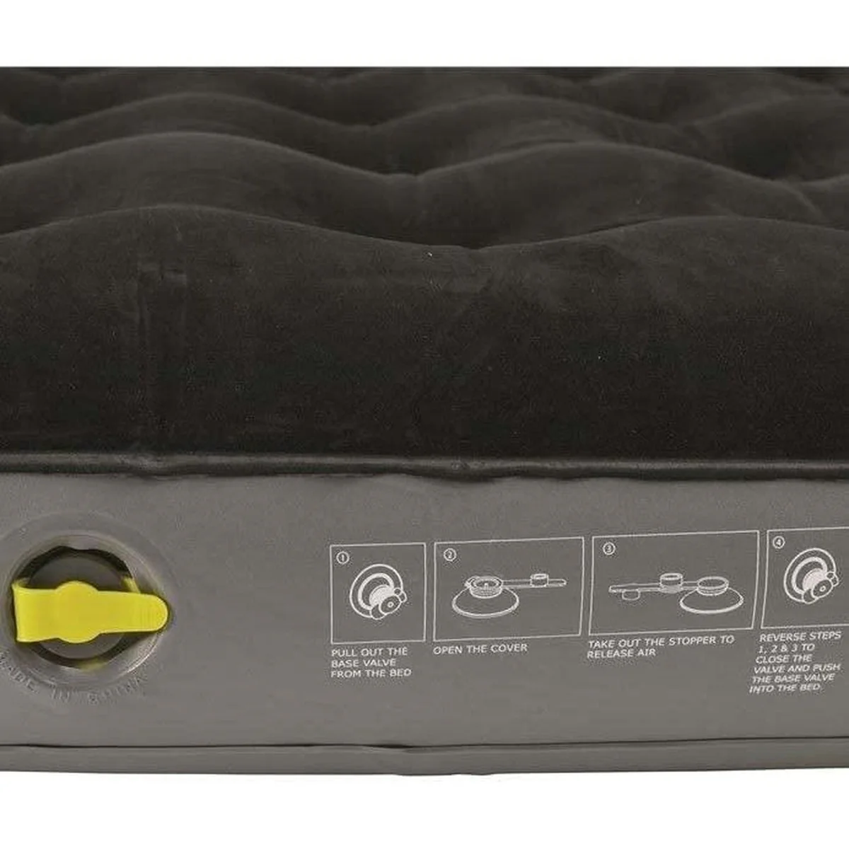 Outwell Classic Double Airbed Flocked Camping Inflatable Mattress Air Bed - Image 3