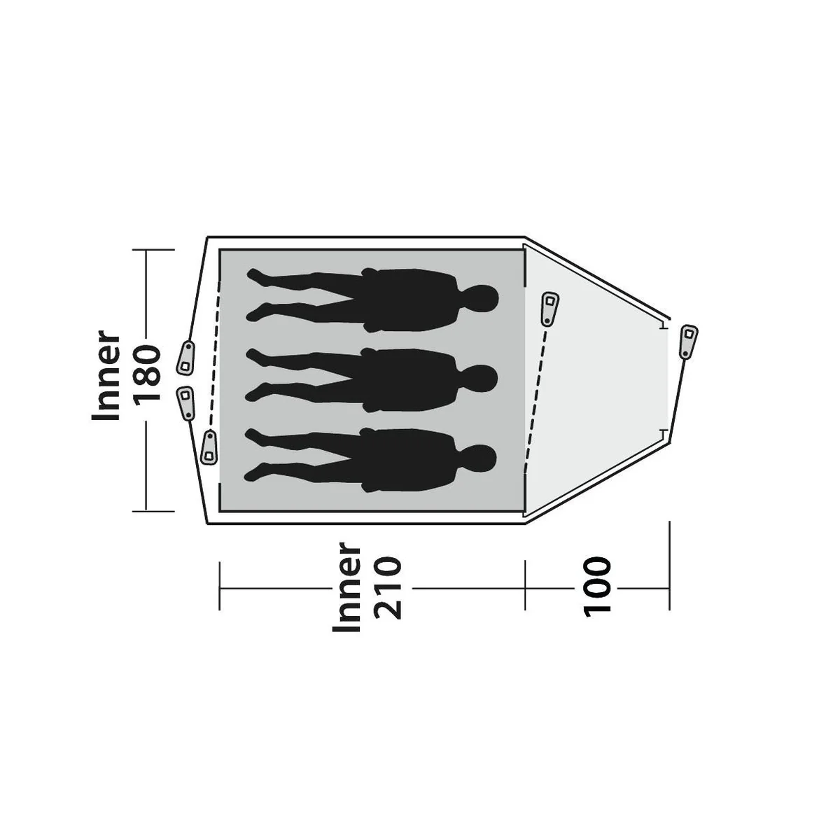 Outwell Cloud 3 Dome Tent 3 Berth - Image 20