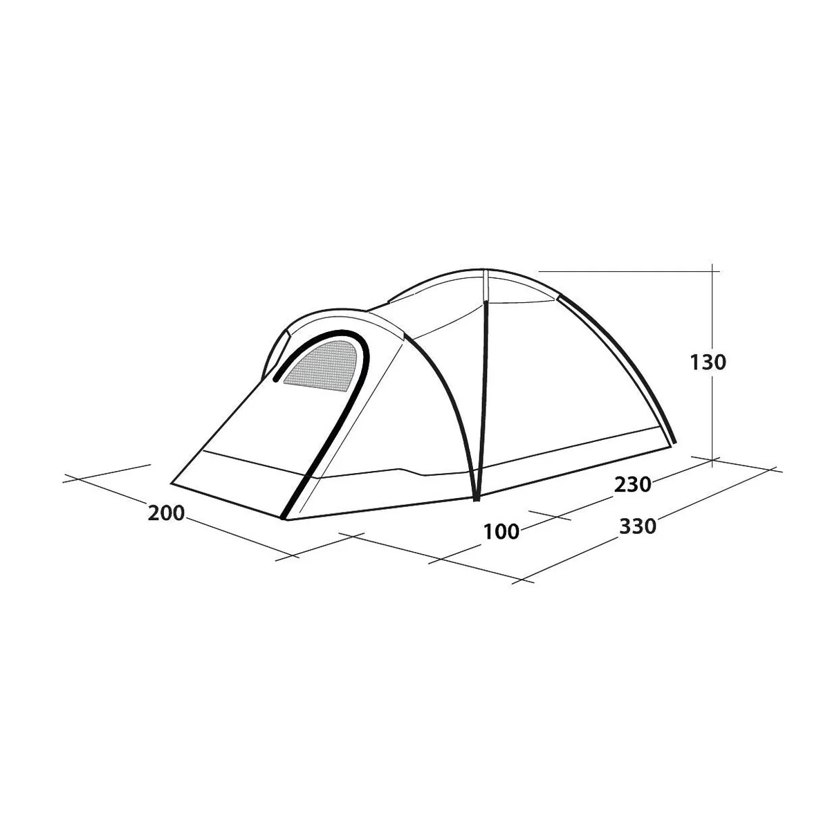 Outwell Cloud 3 Dome Tent 3 Berth - Image 22