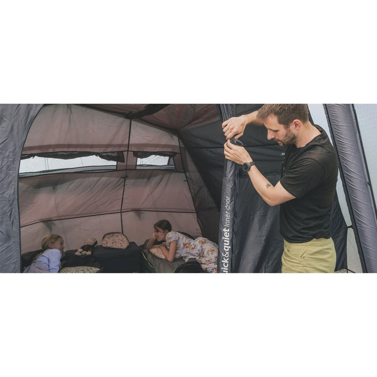 Outwell Colorado 6 Air 6 Berth Four Room Tunnel Tent - Image 7