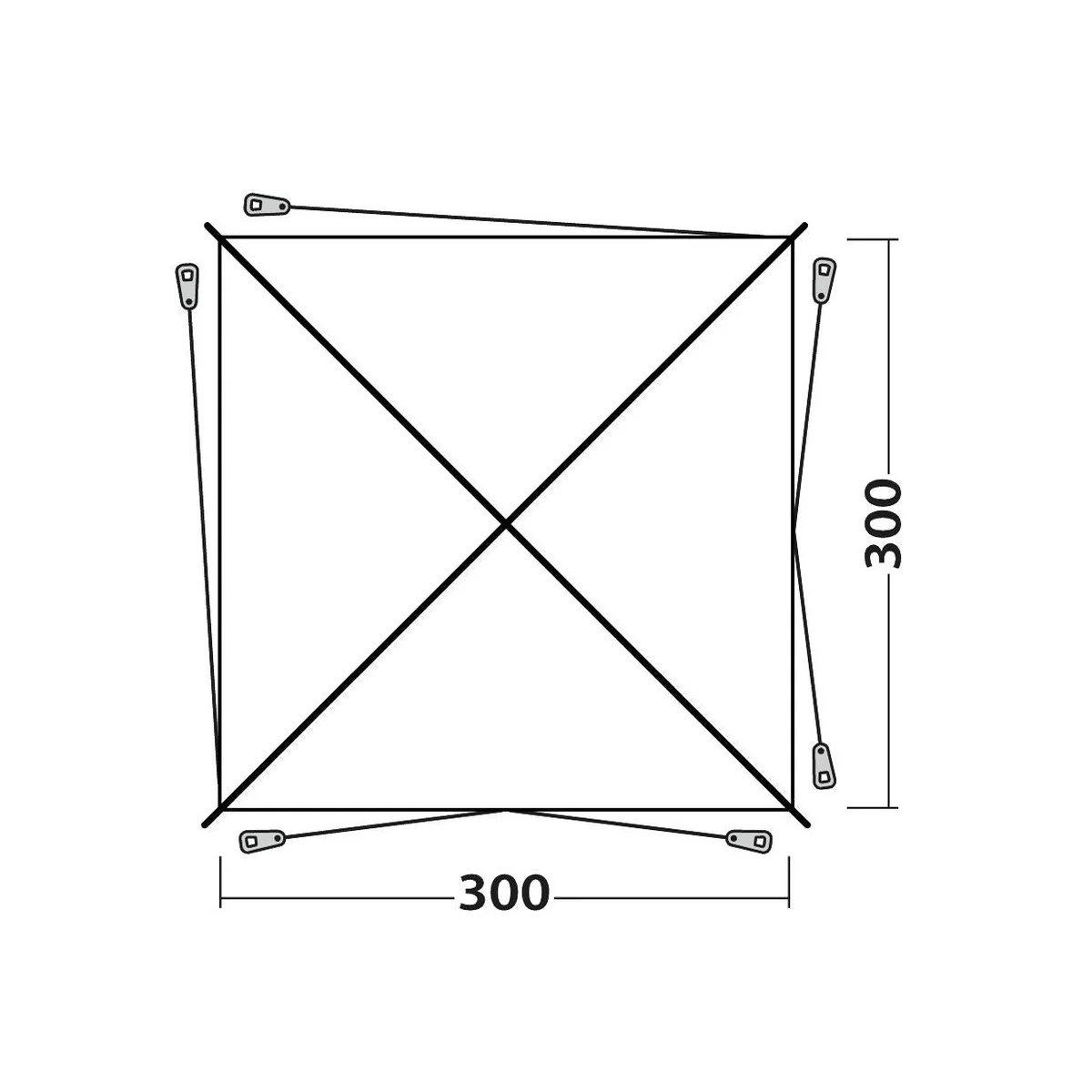 Outwell Fastlane 300 Shelter Event Shelter - Image 4