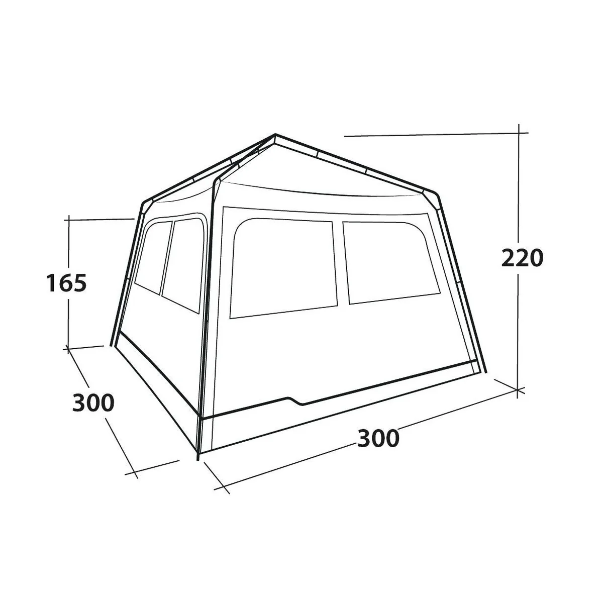 Outwell Fastlane 300 Shelter Event Shelter - Image 7