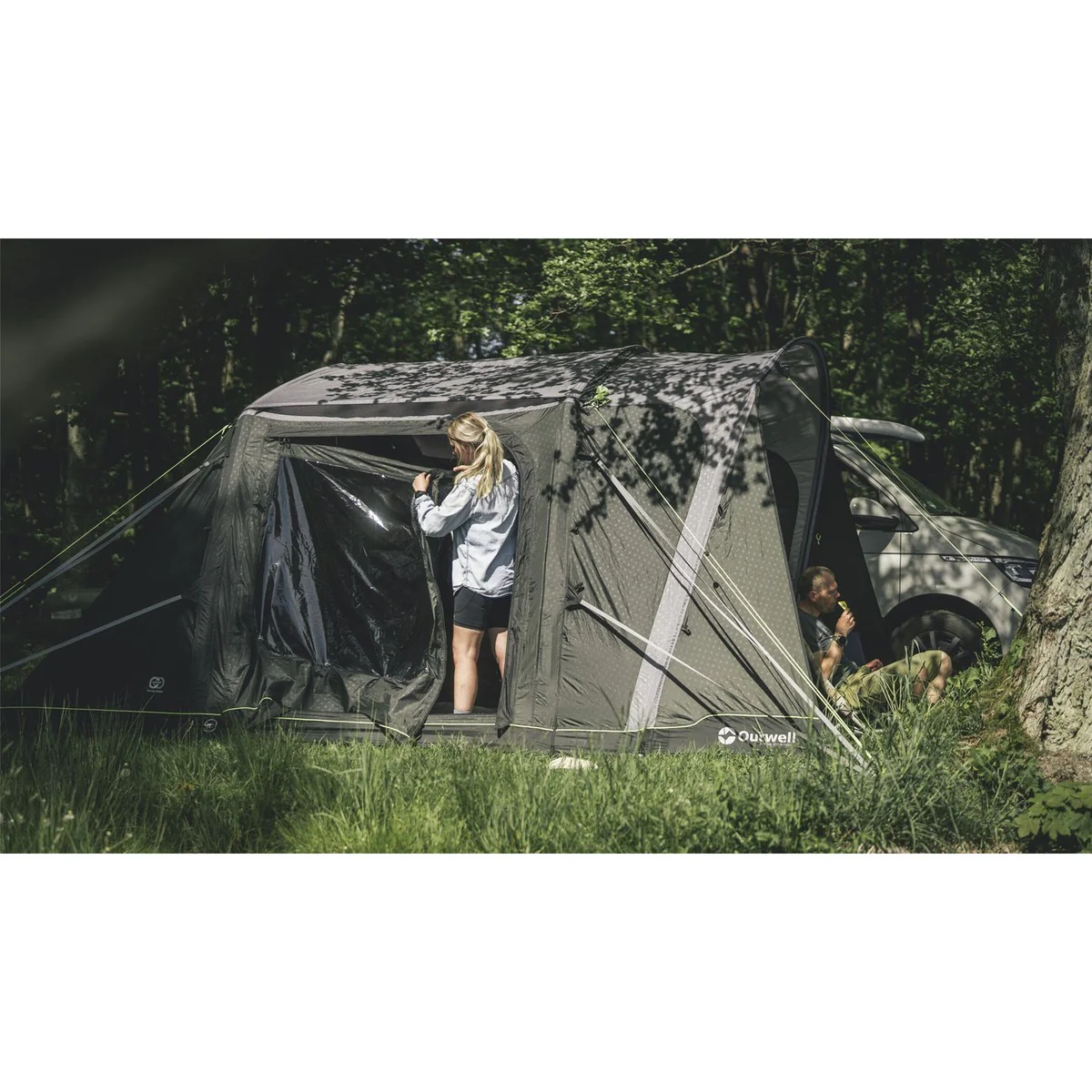 Outwell Jones M PowerAir Driveaway Awning Campervan 175-200cm Low - Image 9