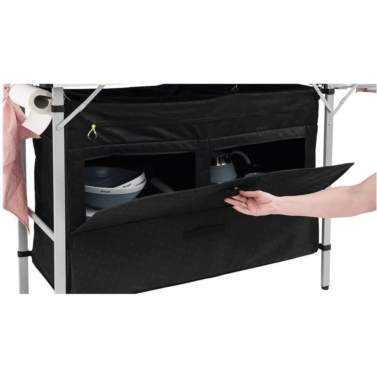 Outwell Magante Camping Kitchen Unit Storage Unit Cupboard Folding - Image 3