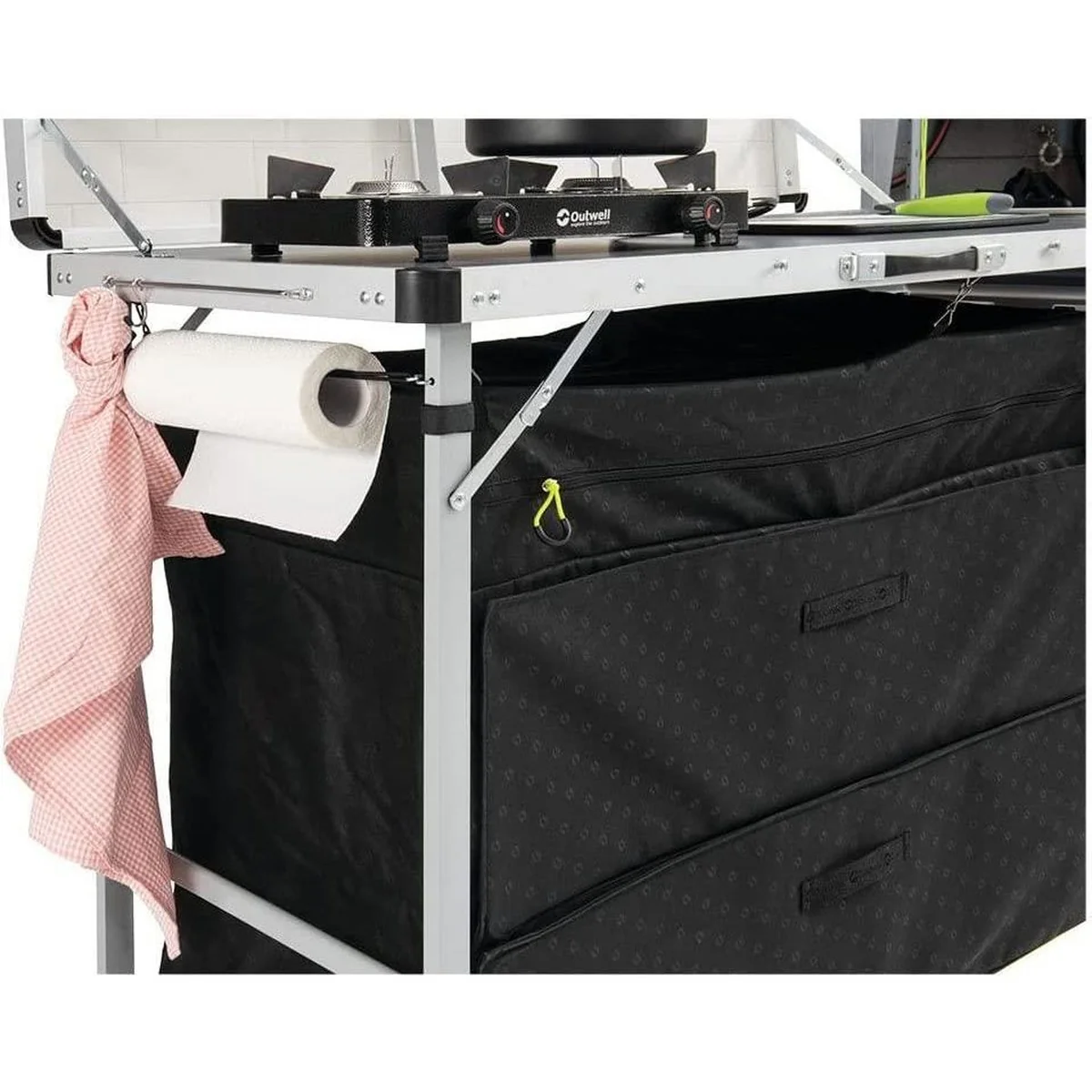Outwell Magante Camping Kitchen Unit Storage Unit Cupboard Folding - Image 5