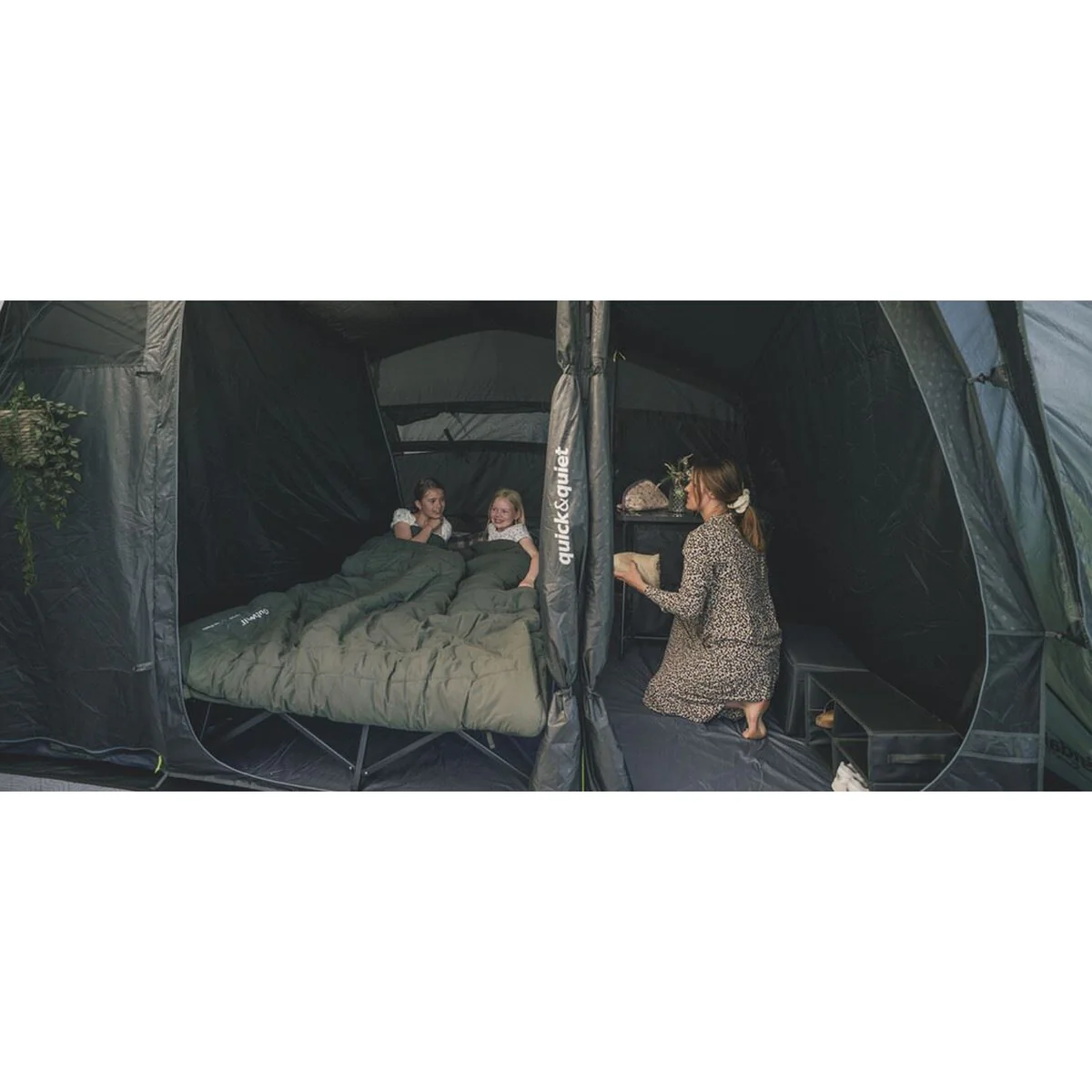 Outwell Montana 6 Air 6 Berth Four Room Tunnel Tent - Image 13