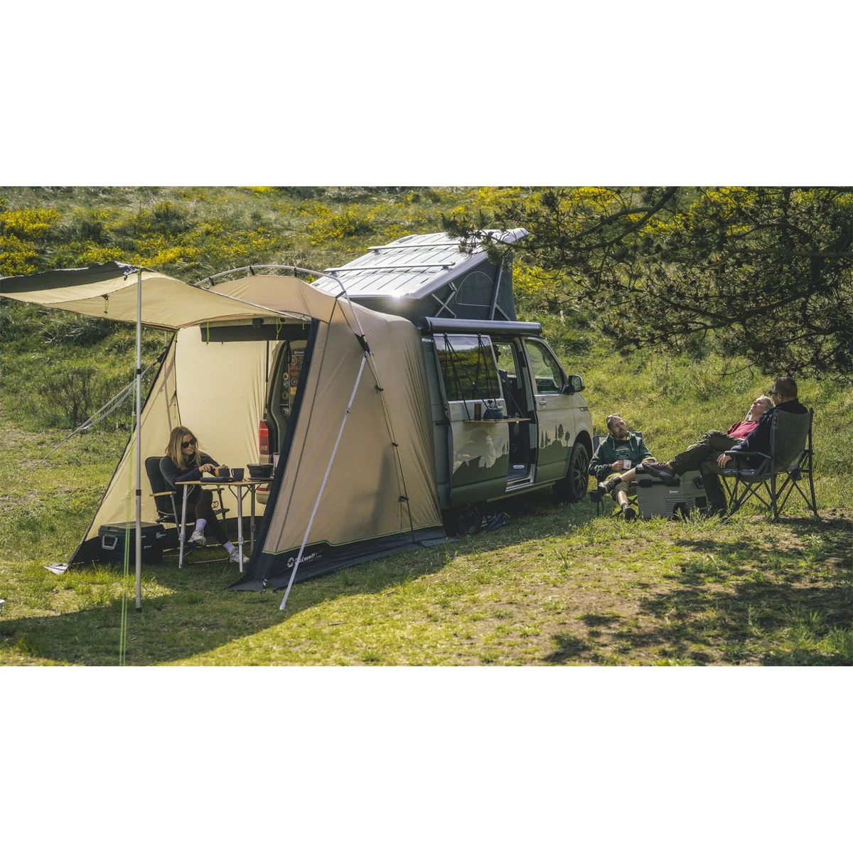 Outwell Sand Van Campervan Tailgate Rear Awning 175-205cm for VW Mercedes - Image 4