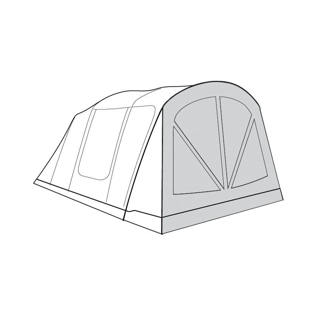 Outwell Vermont 7 Air 7 Berth Five Room Tunnel Tent - Image 15