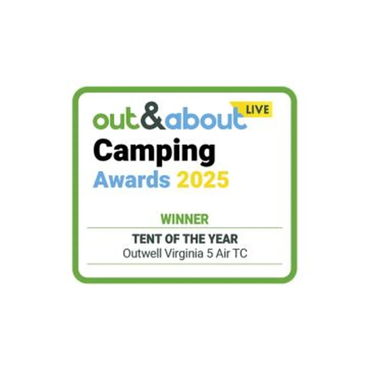 Outwell Virginia 5 Air TC 5 Berth Three Room Tunnel Tent - Image 17