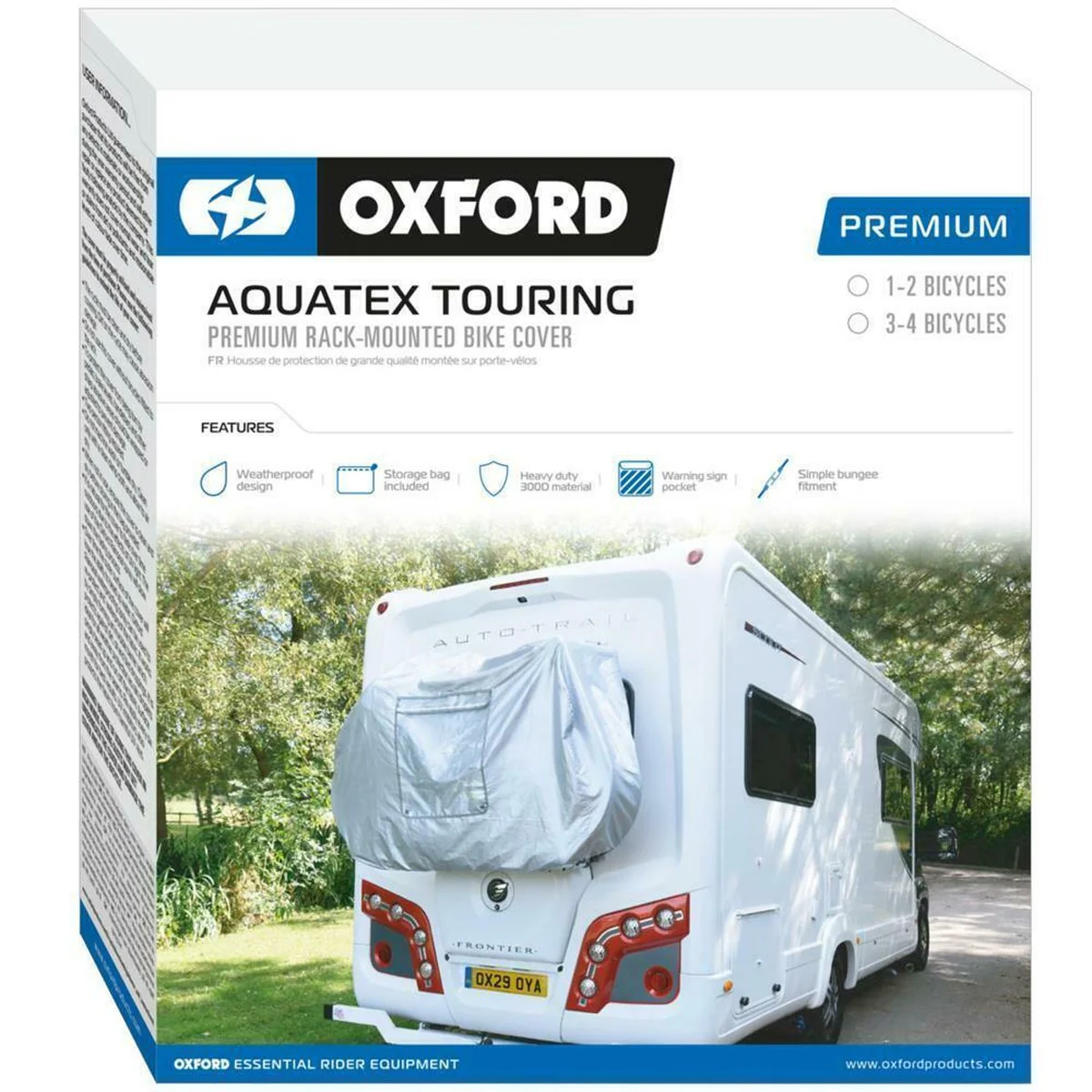 Oxford Aquatex Motorhome Cover Rack 3-4 Bikes Heavy Duty Campervan Caravan NL102 - Image 2