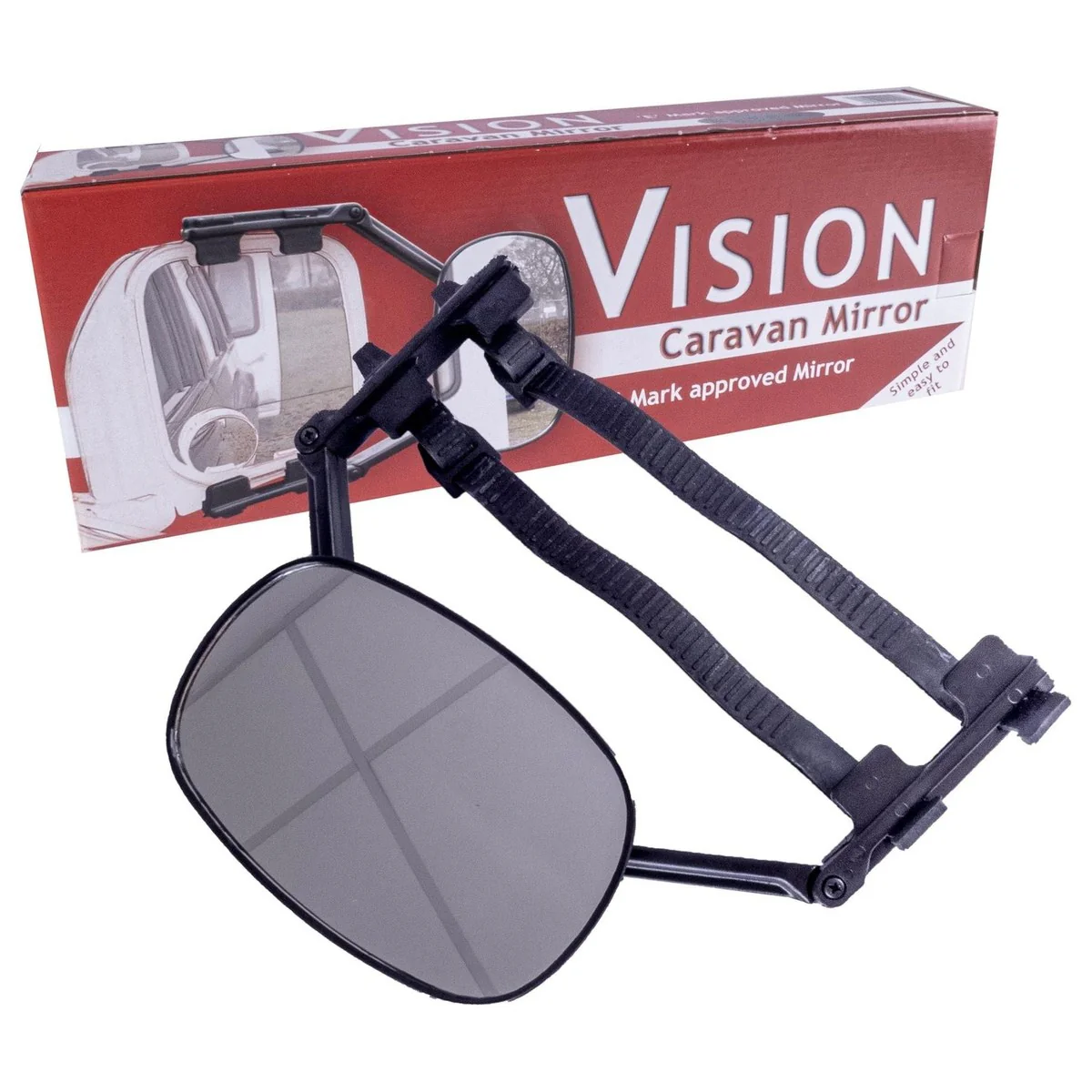 Pair 4x4 Van Caravan Trailer Motorhome Towing Mirrors Vision E Approved - Image 2