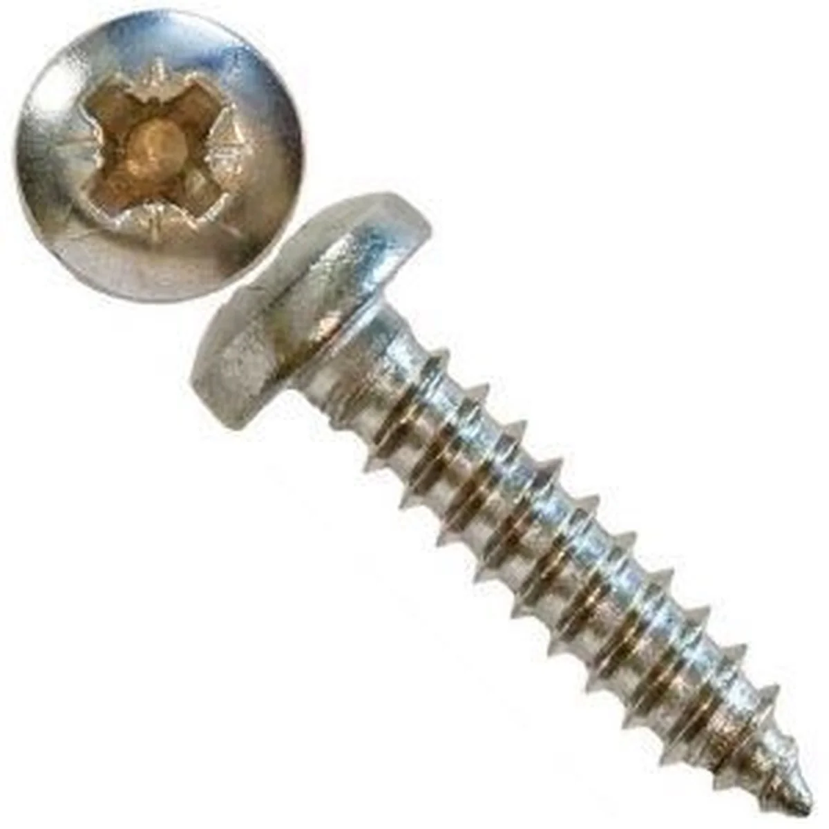 Pan Head Screws Pozi No6X3/4" 19Mm (200 Per Pack) HTA6/6