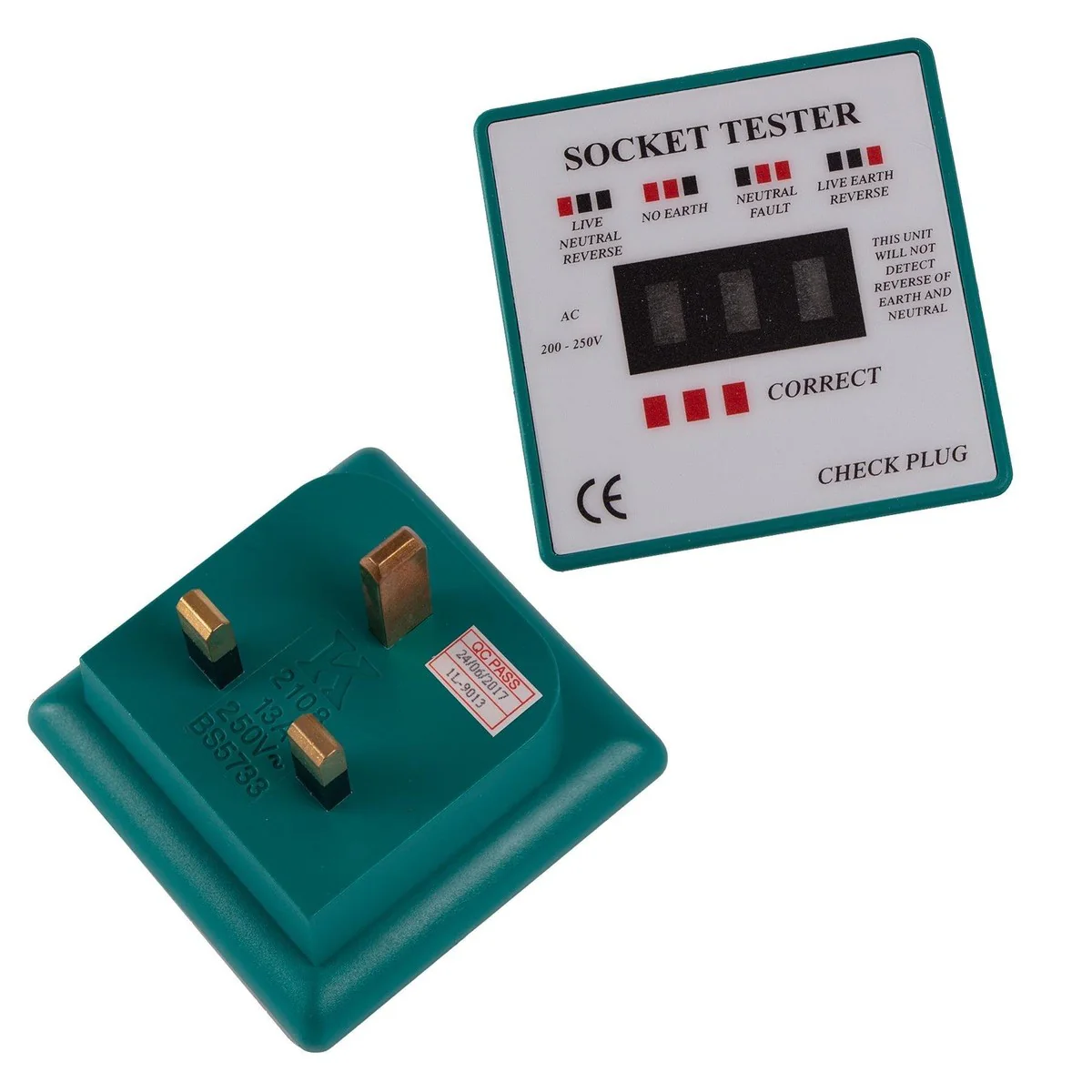 Polarity Tester Socket Tester Plug-In Mains Tester Caravan Motorhome