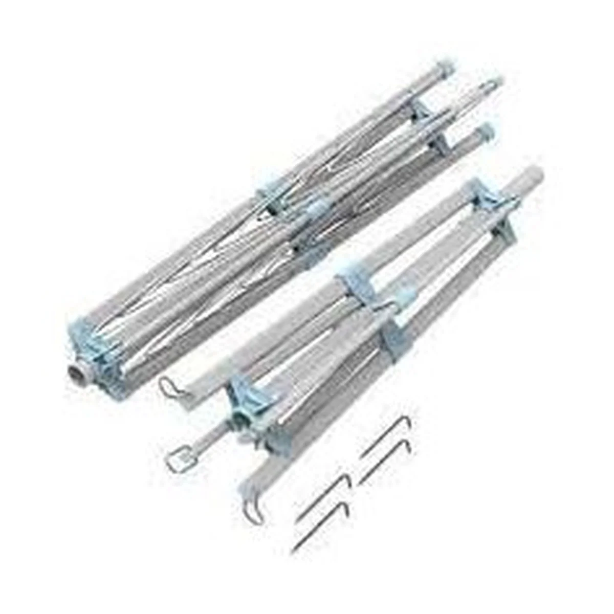 Portable 4 Arm Aluminium Clothes Line Camping Caravan Washing Airer Dryer - Image 3