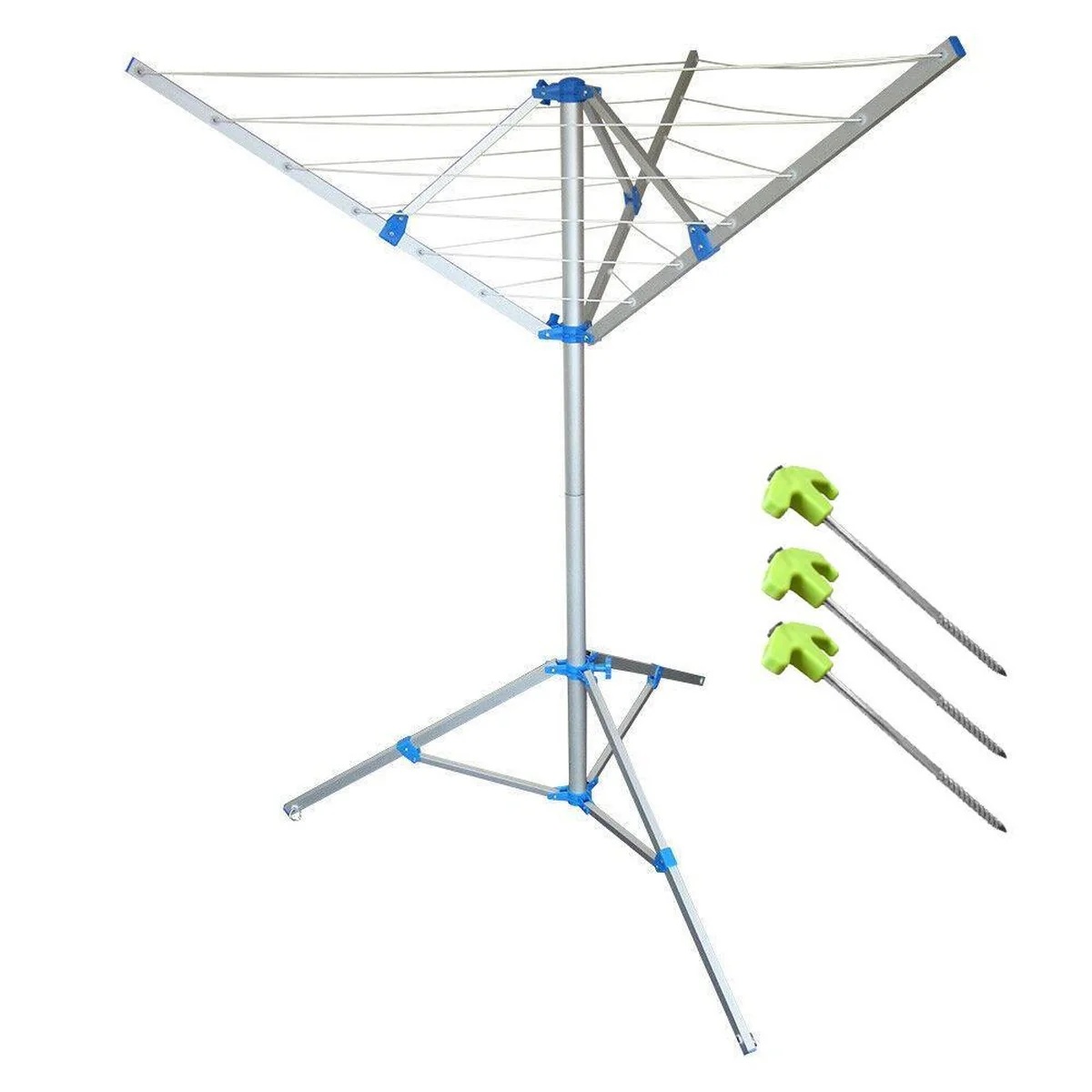 Portable Aluminium Clothes Line Via Mondo Camping Caravan Washing Airer Dryer - Image 2