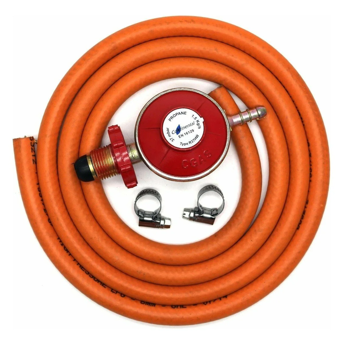 Propane Regulator Hand Wheel & Hose Clip Kit 2 Clips Caravan Gas Bottle Camping - Image 12