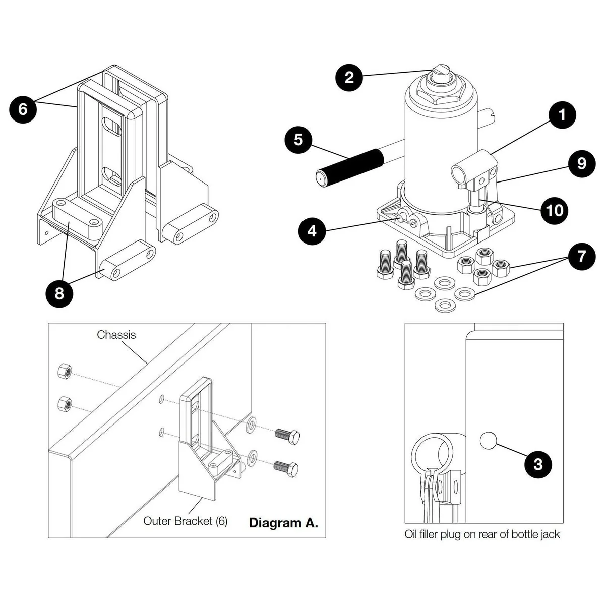 Purpleline Kojack Single Axle Jack Levelling System For Caravan KJ4000S - Image 6