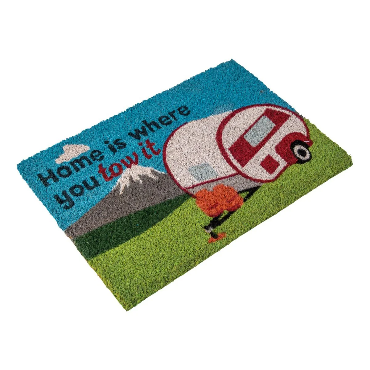 Quest Caravan Door Mat Home Is Where You Park It Outdoor Heavy Duty Coir - Image 2