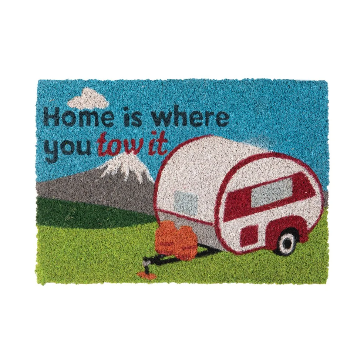 Quest Caravan Door Mat Home Is Where You Park It Outdoor Heavy Duty Coir - Image 3
