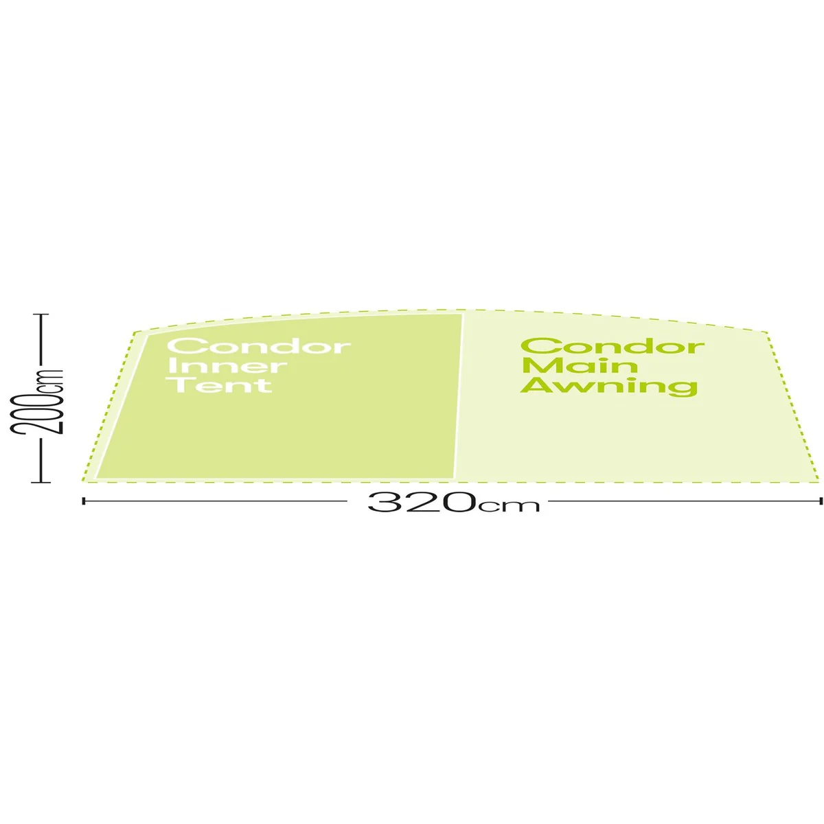 Quest Condor Air 320 Inner Tent - Image 3