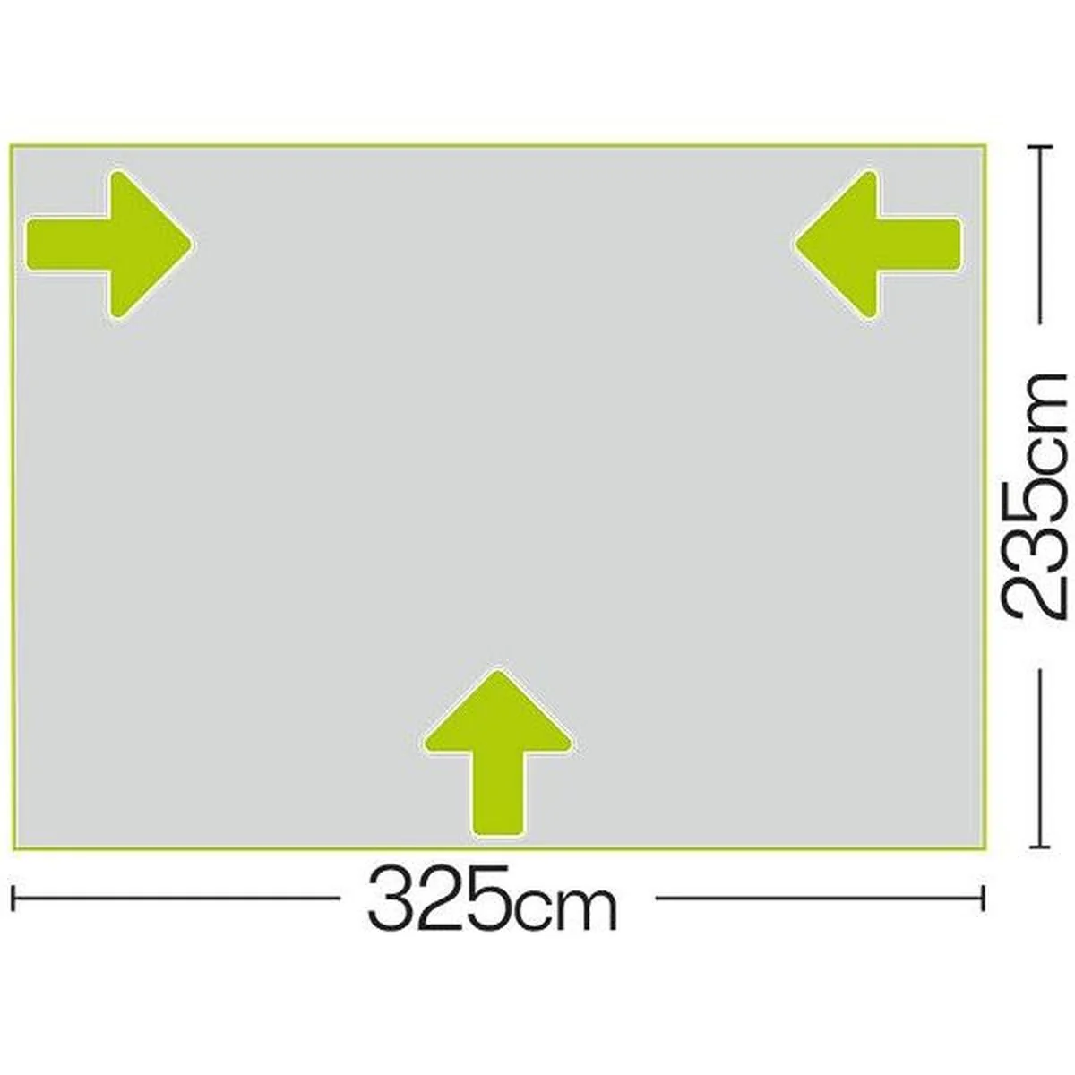 Quest Falcon 325 Super Lightweight Poled Caravan Porch Awning 2022 - Image 5